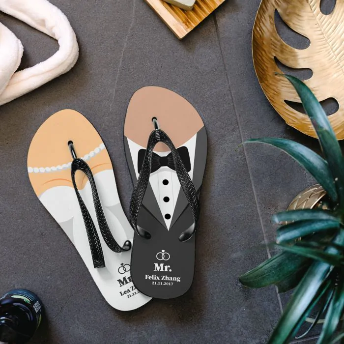 Tongs personnalis es Mariage CadeauxFolies