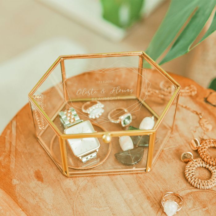 Boîte de Mariage Personnalisée main product photo
