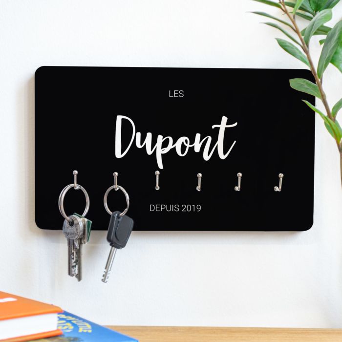 cadeaux de Noël pour femme porte-clés mural personnalisé avec nom