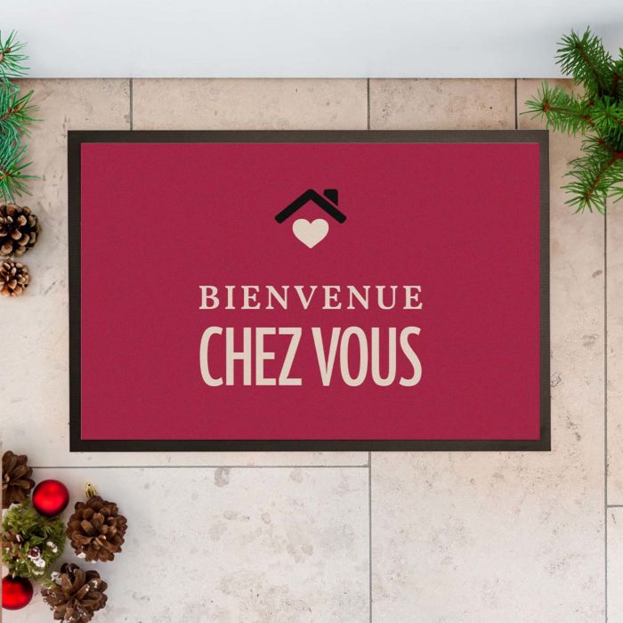 Paillasson personnalisé avec texte et symbole