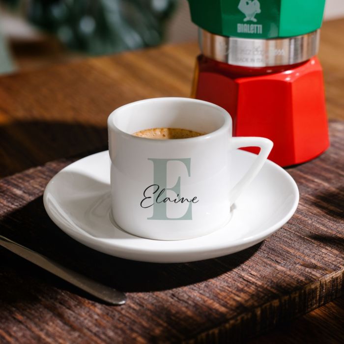 Tasse à café personnalisée avec monogramme