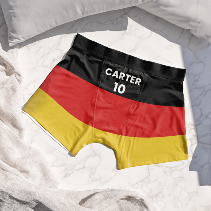 Caleçon personnalisé drapeau avec texte
