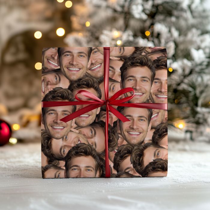 Papier cadeau personnalisé visage