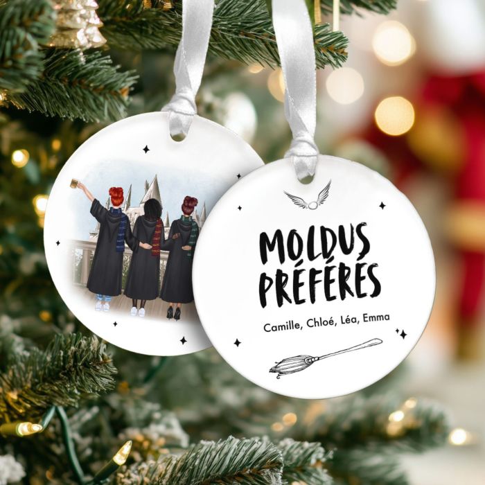 Pendentif personnalisé en acrylique Sorcières - Lot de 2