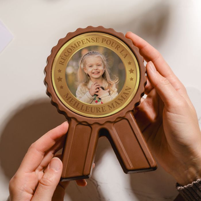 Médaille en chocolat personnalisée Récompense