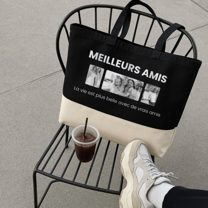 Sac personnalisé avec photo et texte
