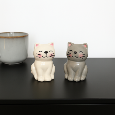 Salière et poivrière chat