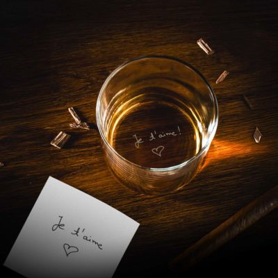 Verre à whisky personnalisé avec votre écriture