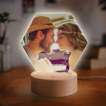 Lampe LED personnalisée avec photo