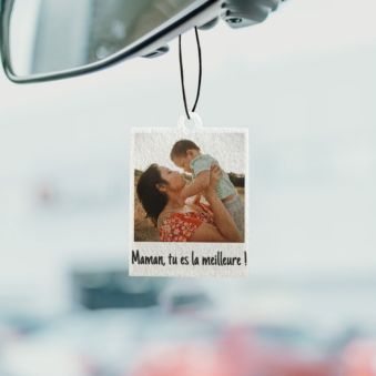 Désodorisant voiture personnalisé Design Polaroïd