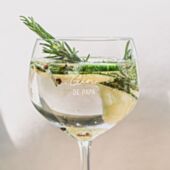 Verre à gin personnalisé avec texte