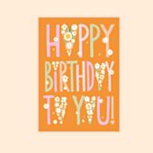 Carte d’anniversaire Fleurs