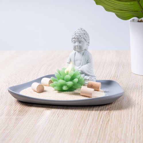 Bouddha sur une assiette