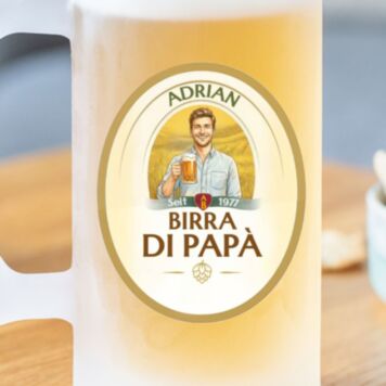 Chope de Bière Personnalisée avec Photo et Nom