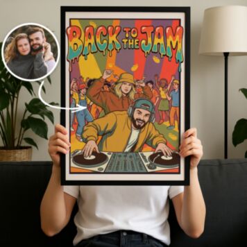 Poster personnalisé Soirée années 90 – Vous êtes le DJ