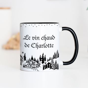 Tasse à vin chaud personnalisée avec nom