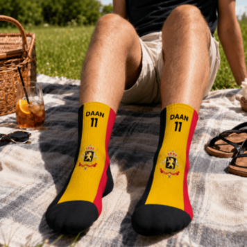 Chaussettes de Coupe du Monde personnalisées avec texte