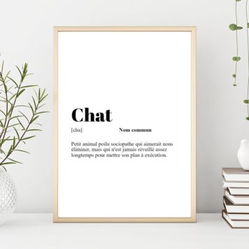 Poster personnalisé - Définition de mot