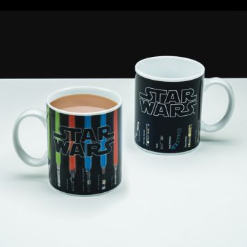 Mug magique Star Wars avec sabres laser 