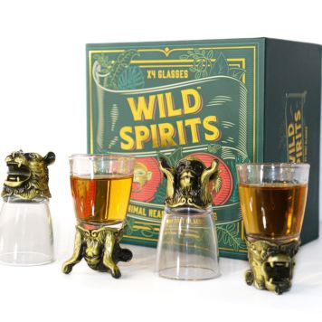 Set de 4 verres à shot Wild Spirits