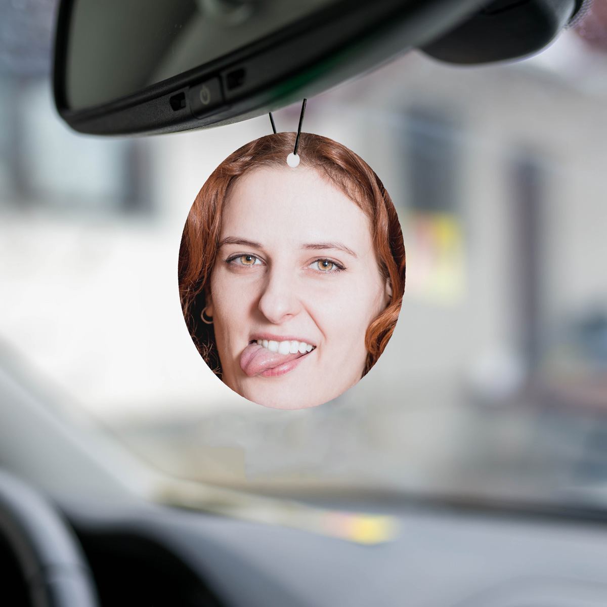 Désodorisant voiture personnalisé avec visage