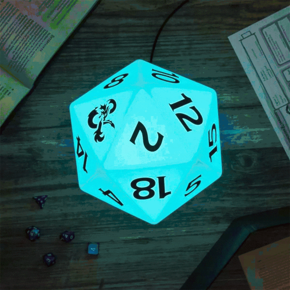 Lampe D20 Donjons & Dragons