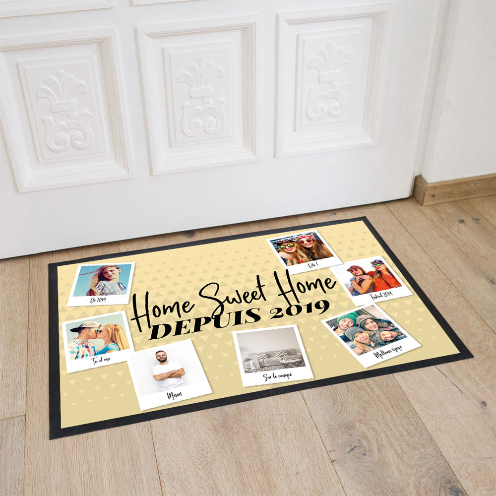 Paillasson Personnalisable - Texte & 7 Photos