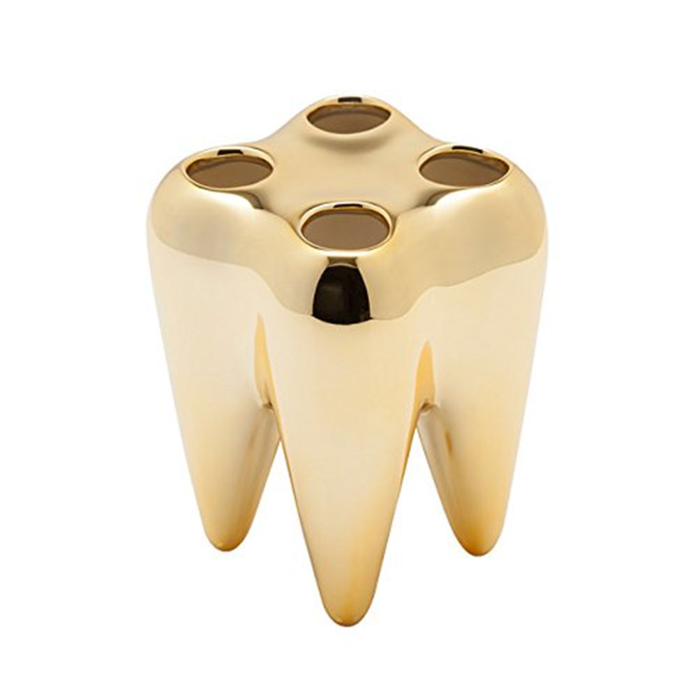 Porte-brosses à dents - Dent en or