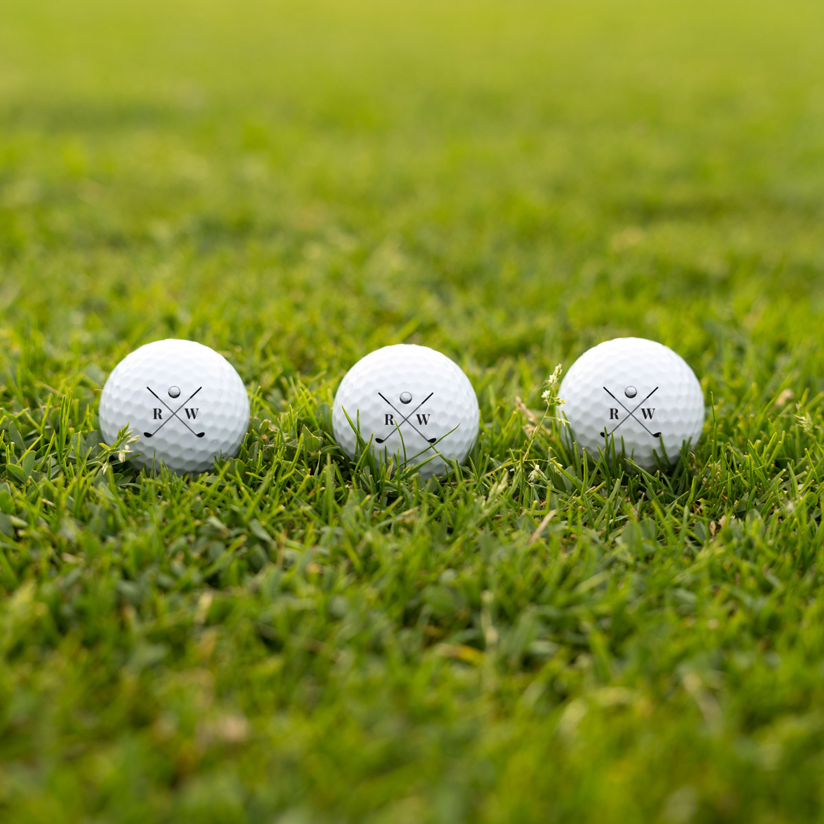 Balles de golf personnalisées avec initiales
