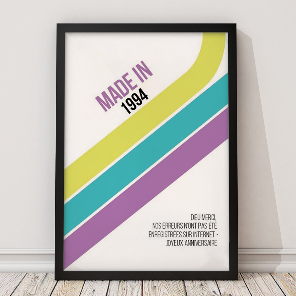 Affiche d'anniversaire personnalisable