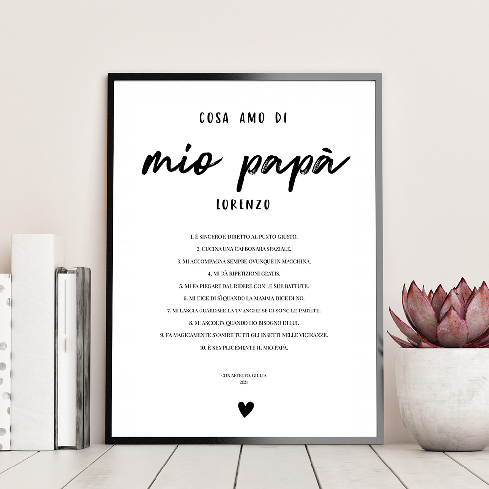 Poster Personnalisable Ce Que J’aime Chez…