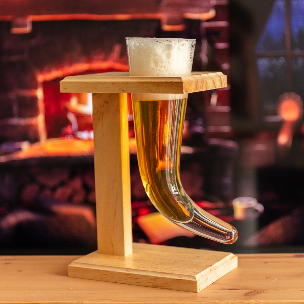 Corne à boire Viking en Verre