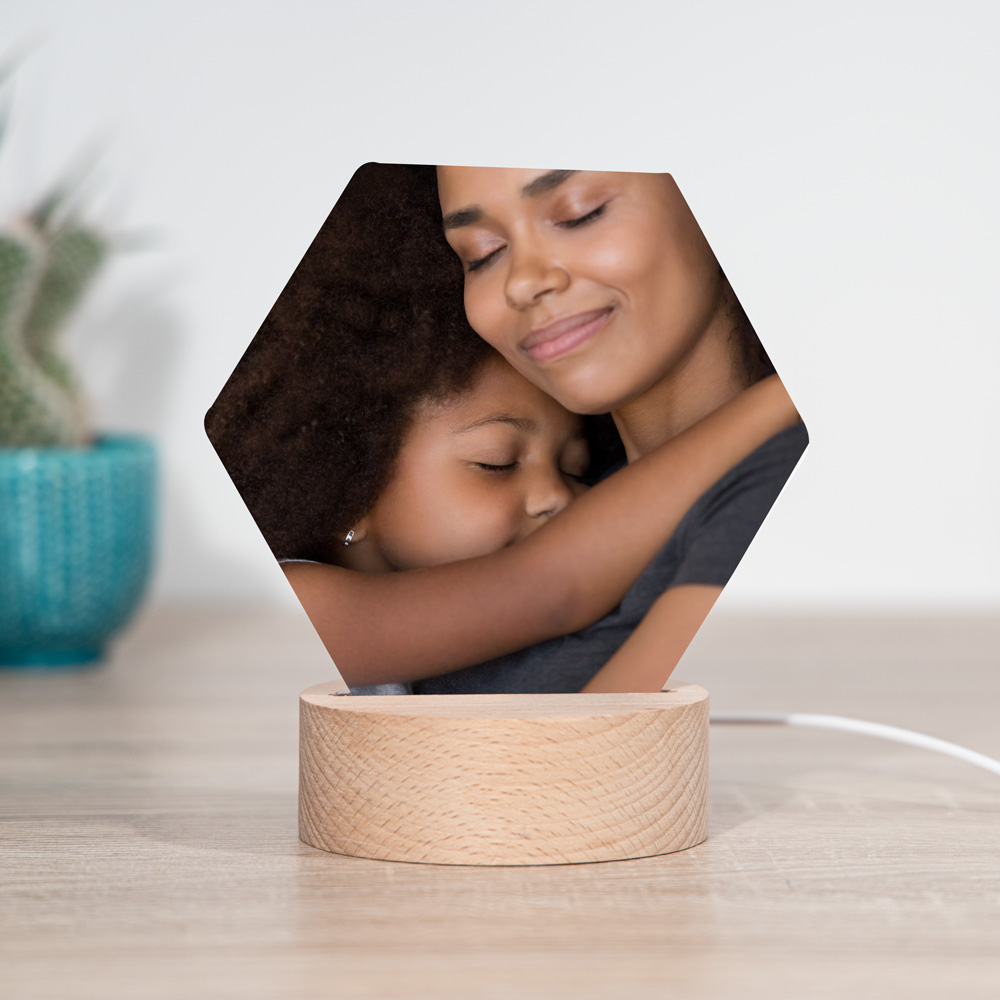 cadeau maman Lampe LED avec photo