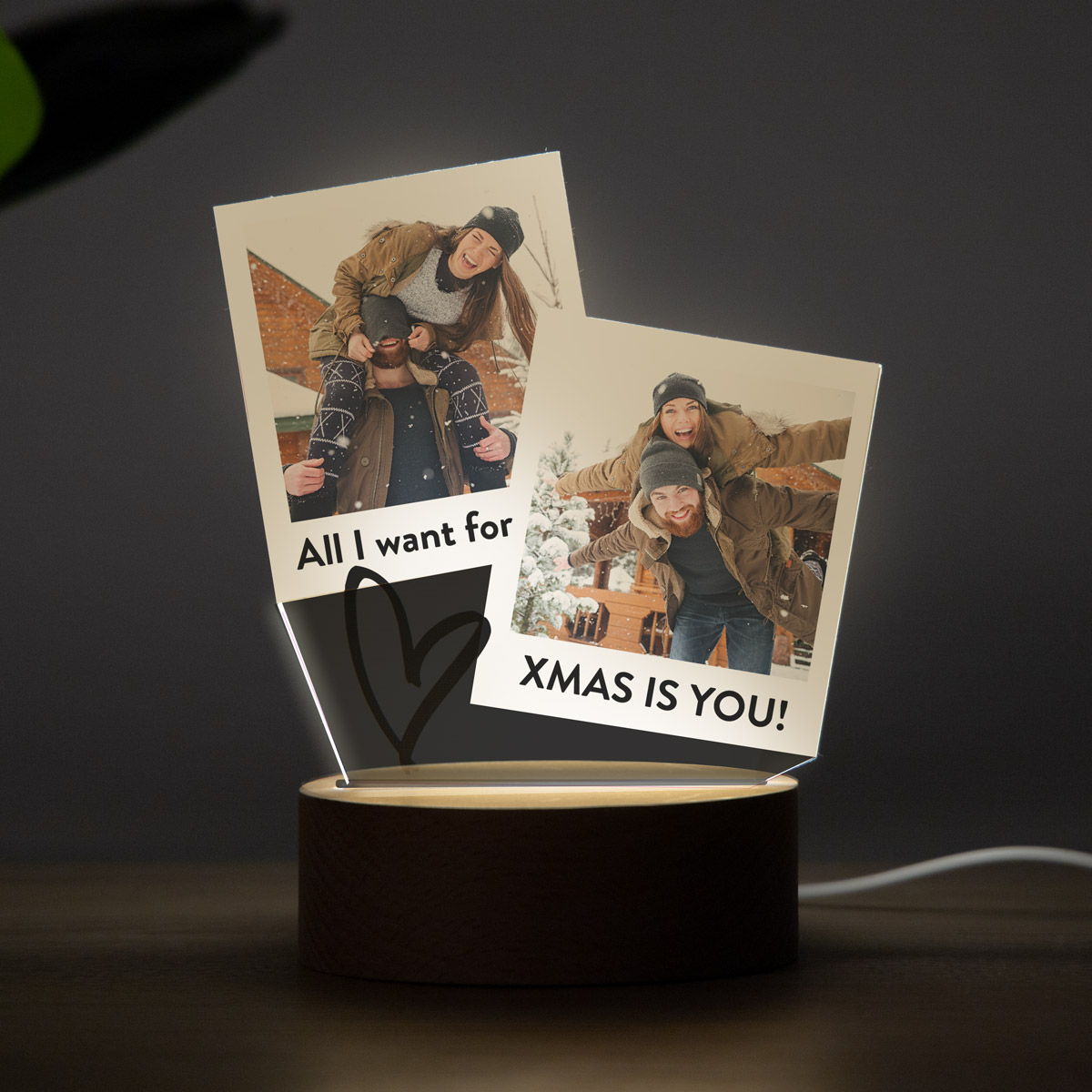Cadeau de Noël Lampe LED design Polaroid