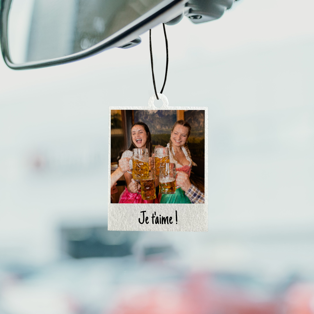 Désodorisant voiture personnalisé Design Polaroïd - Lot de 2 Oktoberfest