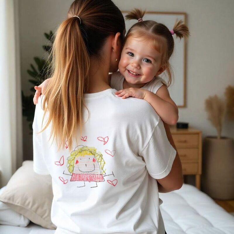 T-shirt personnalisé avec votre dessin devant et derrière