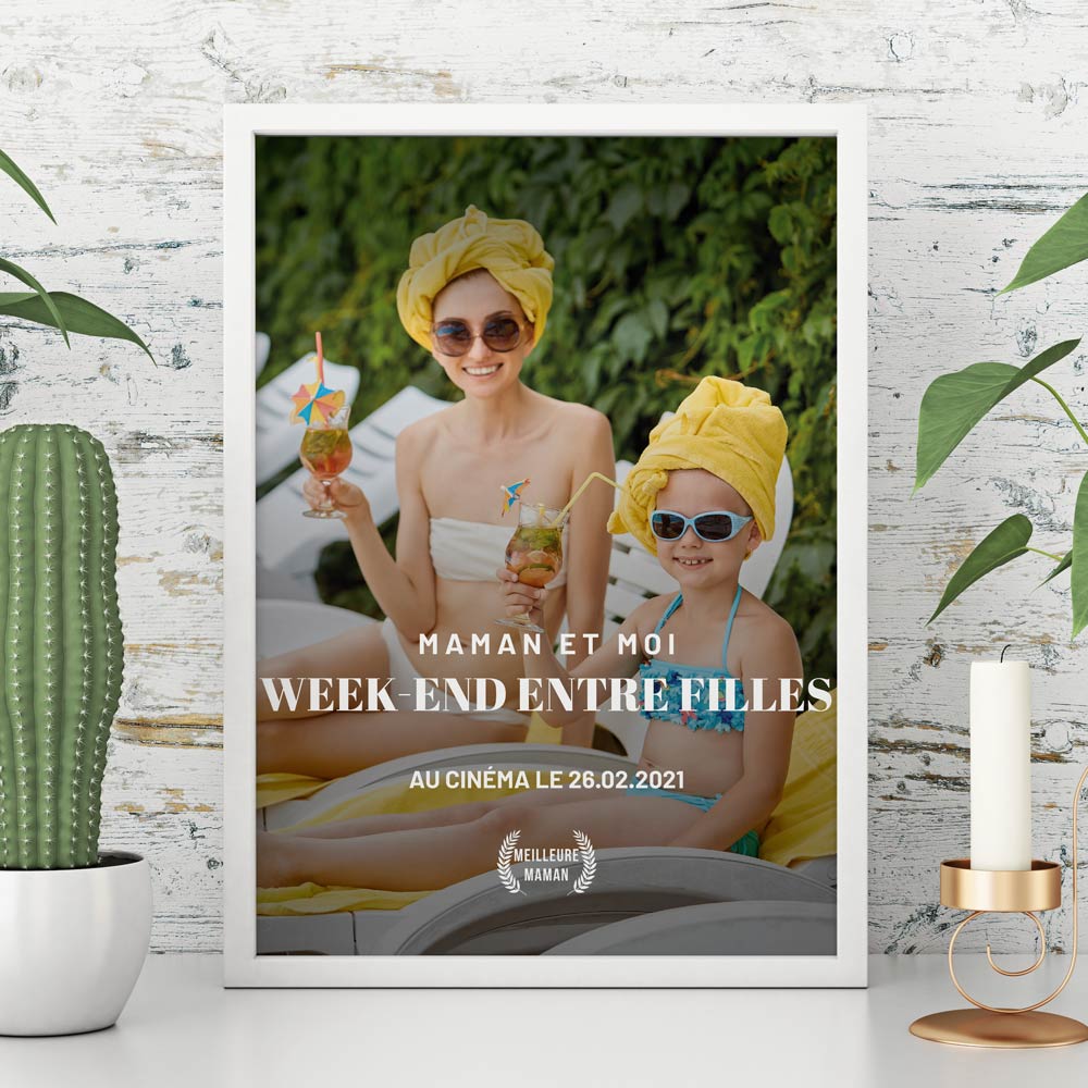 cadeau fête des Mères Affiche personnalisable façon affiche de film cadeau fête des Mères Affiche personnalisable façon affiche de film