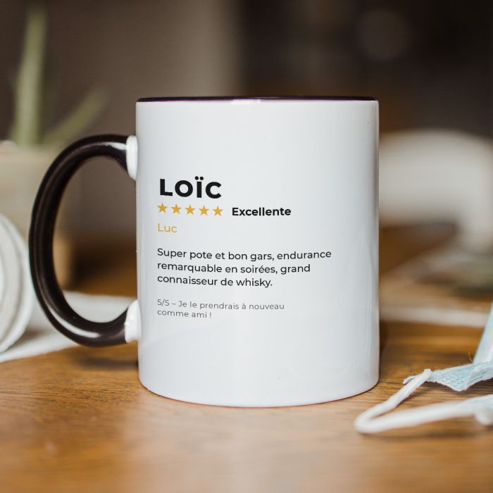 Tasse personnalisée avec avis client Cadeau papa Tasse personnalisée avec avis client