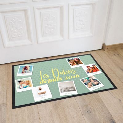 Paillasson Personnalisable - Texte & 7 Photos Paillasson Personnalisable - Texte & 7 Photos