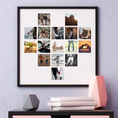 Poster Photo Personnalisable en forme de cœur Poster Photo Personnalisable en forme de cœur