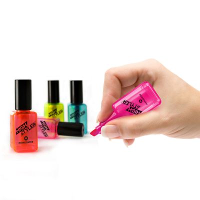 Surligneur en forme de bouteille de vernis à ongles Surligneur en forme de bouteille de vernis à ongles