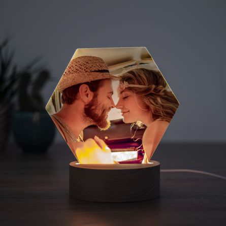Lampe LED avec photo
