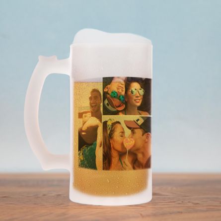 Chope de bière avec 5 Photos