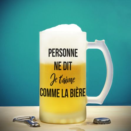 Chope de Bière avec 4 lignes