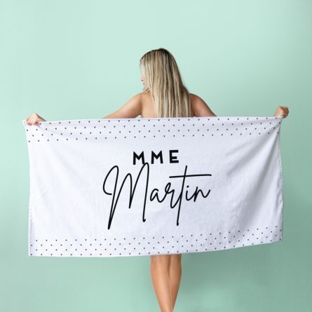 Serviette personnalisable avec différents arrière-plans