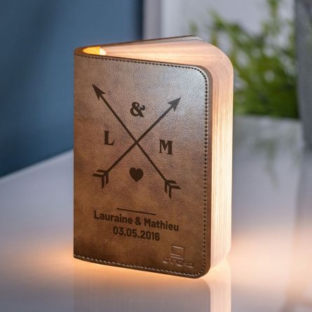 Lampe Livre Personnalisable pour Couples