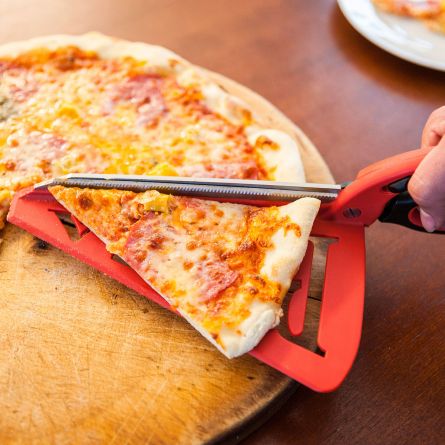 Ciseaux à pizza avec spatule