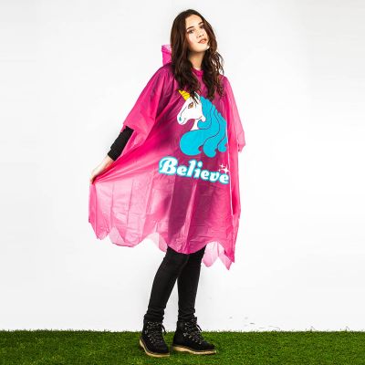Gadgets pour festivals - Poncho de pluie Licorne