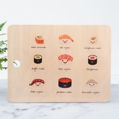 Cadeau crémaillère - Planche à découper Sushi