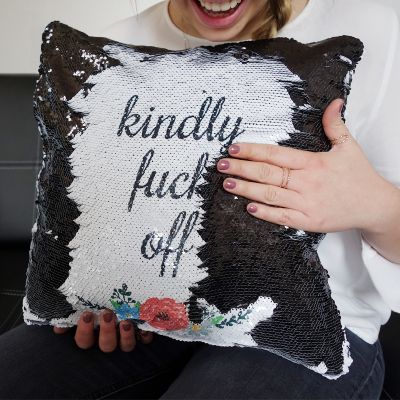 Housse de Coussin Glitter Personnalisable - Noir Housse de Coussin Glitter Personnalisable - Noir